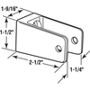 Prime-Line U-bracket for 1-1/4 in. Panels, Zinc Alloy, Chrome Plated with Fasteners Single Pack 656-6428